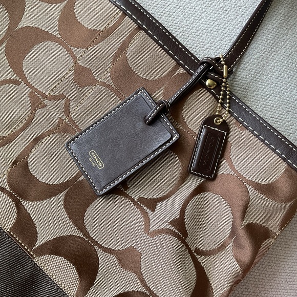 Coach Brown Signature Tote Bag - Picture 16 of 16